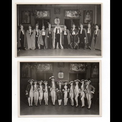 Y13684/ 2 x Foto Karneval 10,5 x 17 cm ca.1935