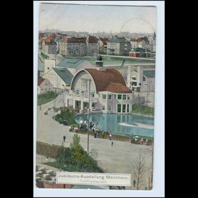 W2L14/ Mannheim Jubiläums-Ausstellung Teichrestaurant AK 1907