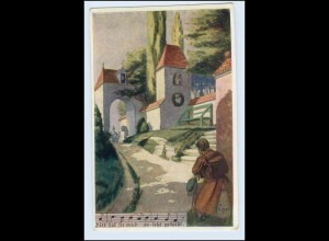 W3E83/ Lieder Postkarte Nr.12 sign. G. Ritzer AK ca.1912