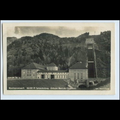 W5R15/ Kochel am See Walchenseewerk Wasserwerk Foto AK ca.1930