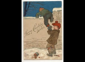 W5W90/ Weihnachten Loving Christmas wishes 1907 Litho AK
