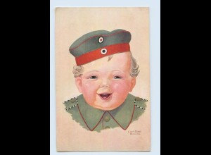 W9W42/ Kleines Kind in Uniform Carl Diehl AK 1. Weltkieg 1914