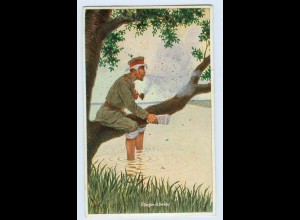 X1B14/ Erlebnisse eines Landsturmmannes Künstler AK H.S.B. 1915 Primus-Karte