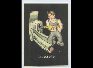W8J58/ Bergbau Humor AK Ladestelle - "Lustige Gezähekiste" ca.1955