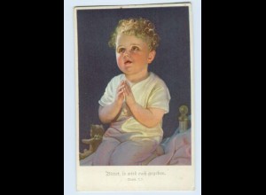 W9O35/ Kleines Kind betet Beten AK ca.1912