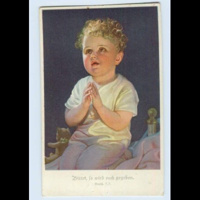 W9O35/ Kleines Kind betet Beten AK ca.1912